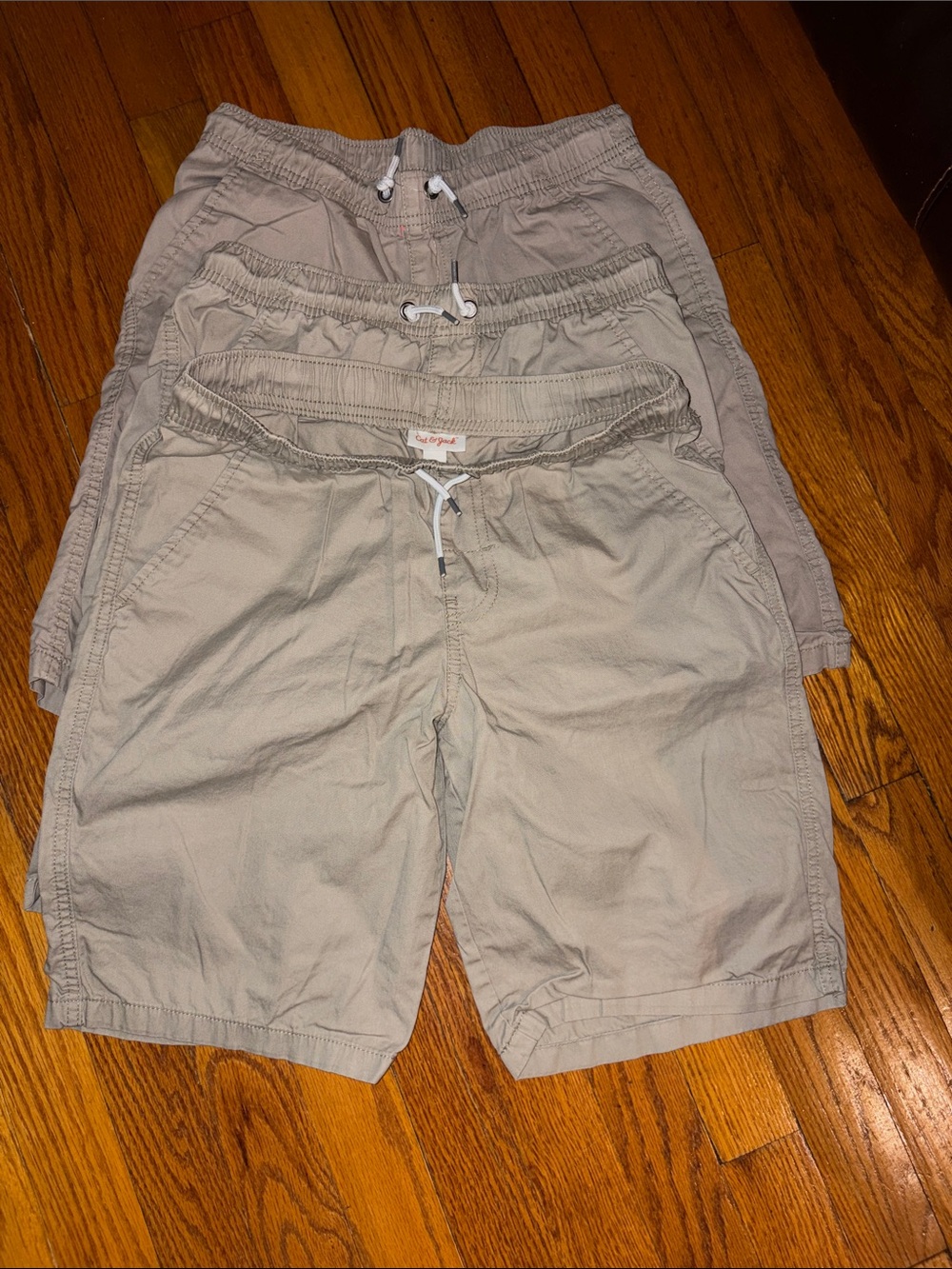 Cat & Jack Khaki Elastic Waist Shorts
